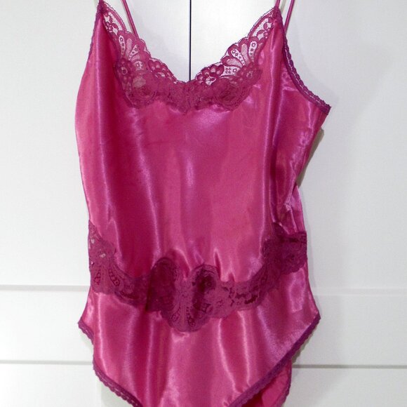 Vintage Victorian Lace Satin Teddy Romper Panties S/M - Picture 3 of 11